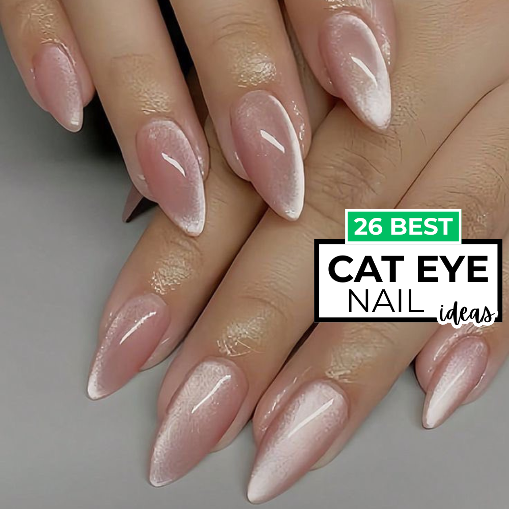 26 Cat Eye Nails Designs That Shines Like The Galaxy