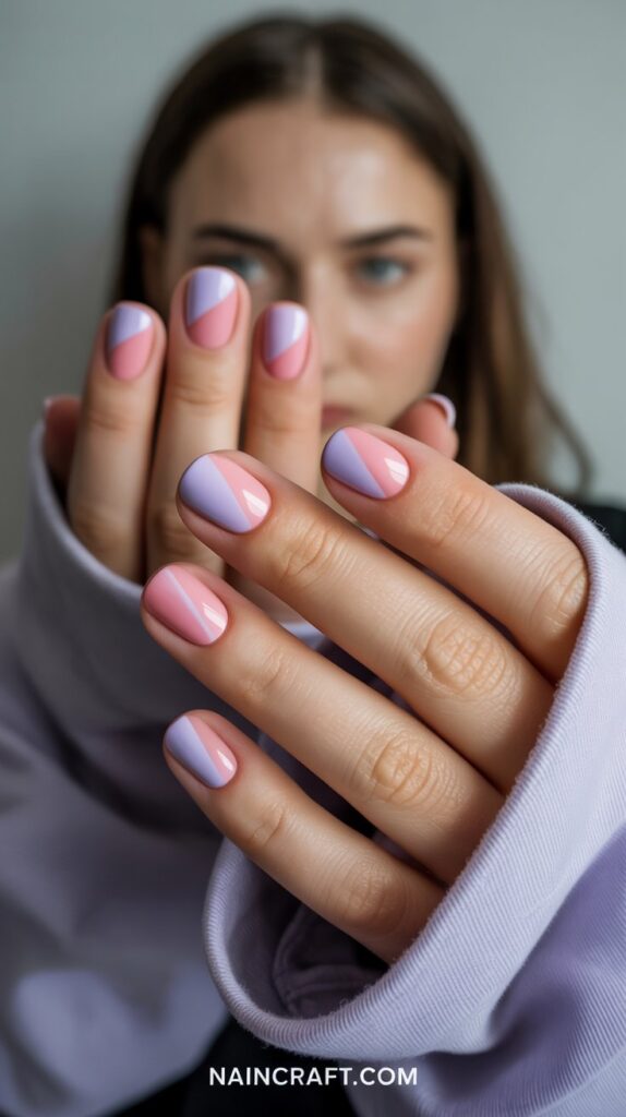 Blush Pink and Lilac Spring nails design ideas 2025 Blush Pink and Lilac Spring nails design ideas 2025