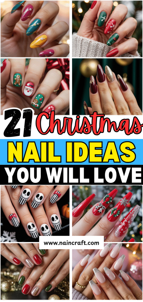 21 Christmas Nails And Christmas Nails Design Ideas That Are Cute, Classy & Totally Festive 21 Christmas Nails And Christmas Nails Design Ideas That Are Cute, Classy & Totally Festive