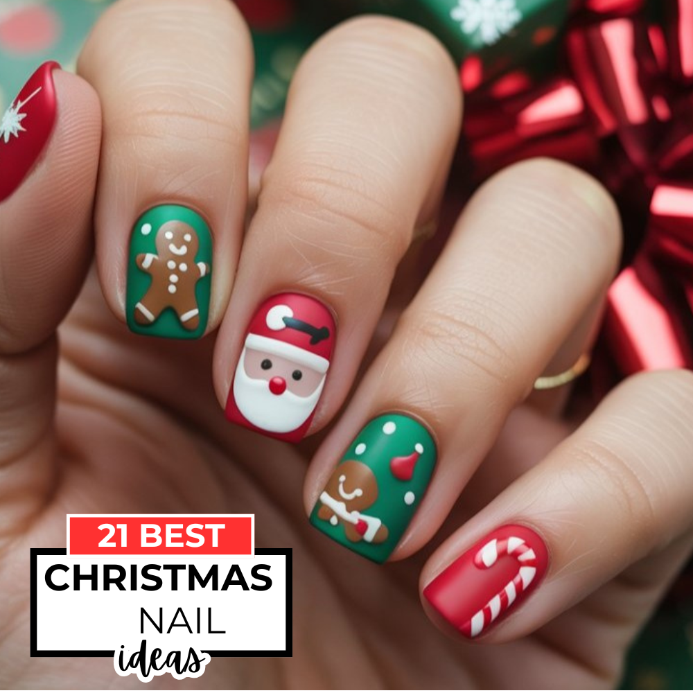 21 Christmas Nails Ideas & Designs That Are Cute, Classy & Totally Festive