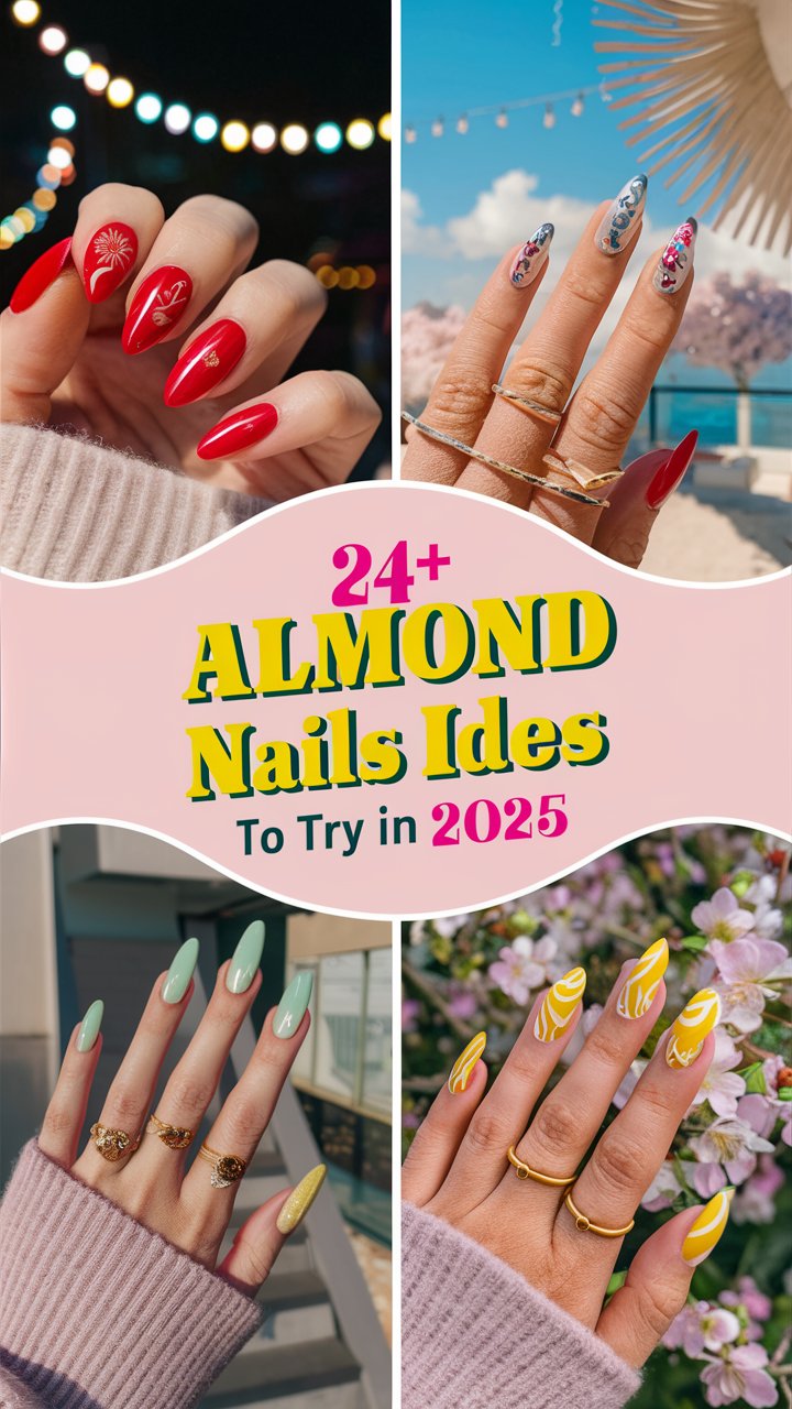 24+ Almond Nail Ideas That Are Too Pretty to Pass Up (From Classy to Trendy Designs)