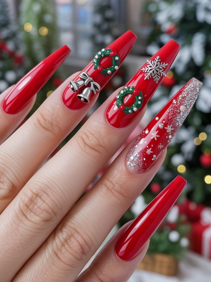 Christmas Acrylic Nails