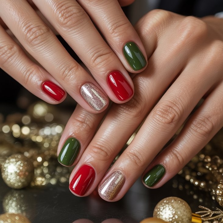 Christmas Gel Nails