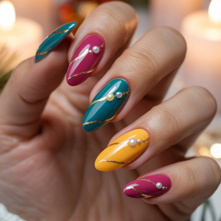 Elegant Christmas Nails