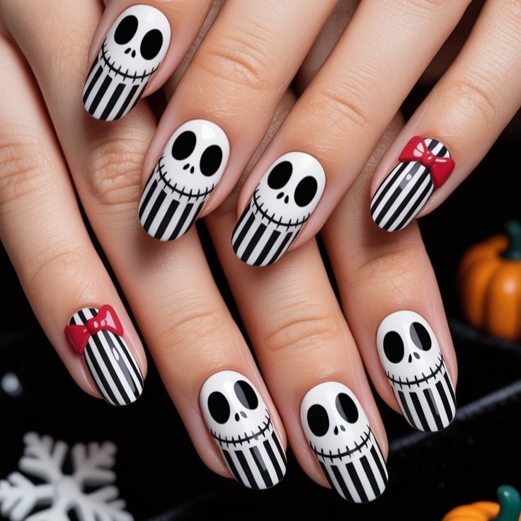 Nightmare Before Christmas Nails