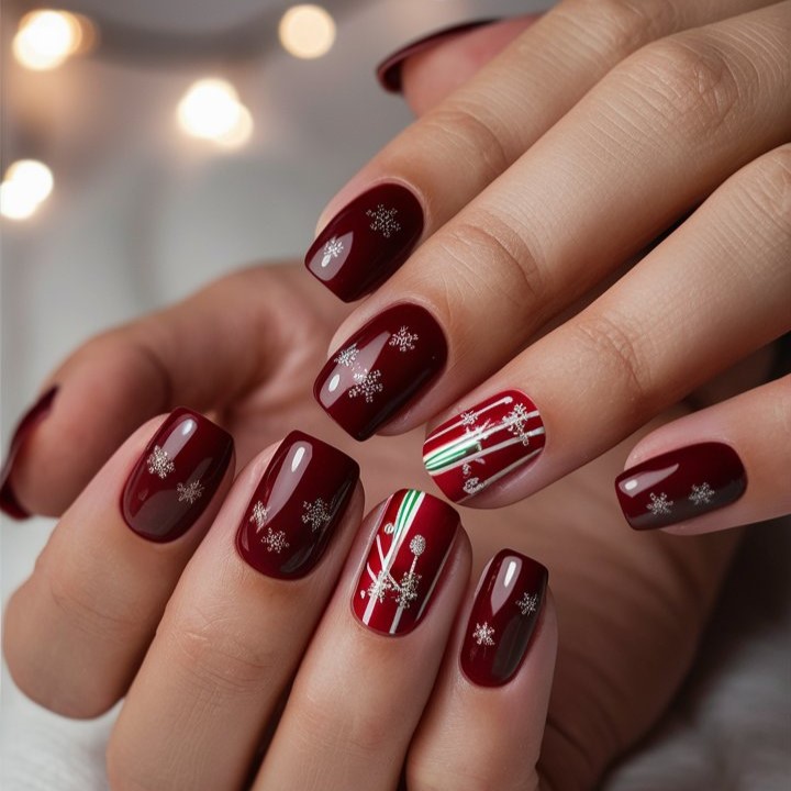 RED CHRISTMAS NAILS RED CHRISTMAS NAILS