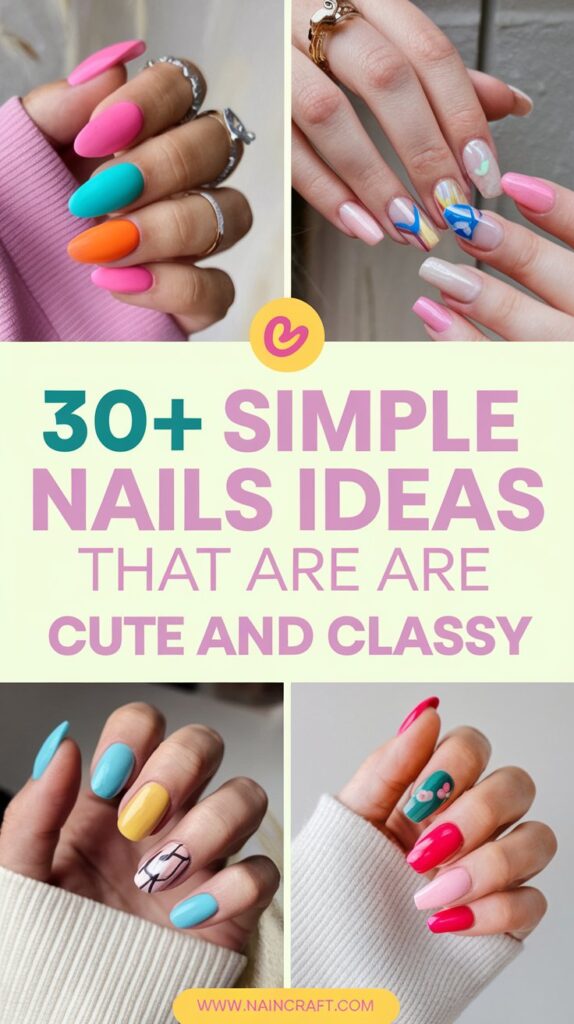 30+ Simple Nails Ideas That Are Cute, Classy & Perfect for Every Season 30+ Simple Nails Ideas That Are Cute, Classy & Perfect for Every Season