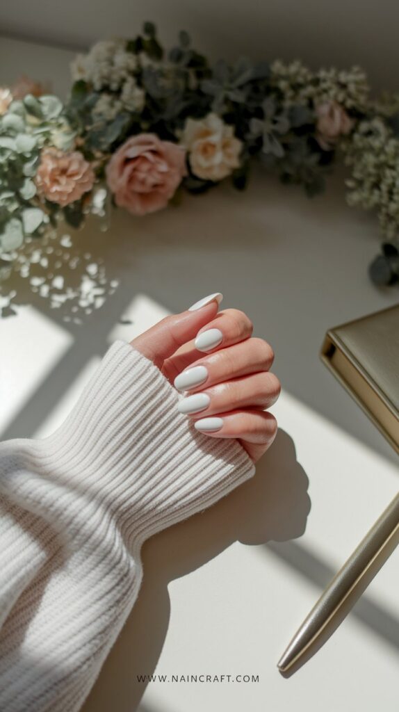 🤍 21+ White Nails Inspirations: Elegant & Trendy Designs You’ll Love This year