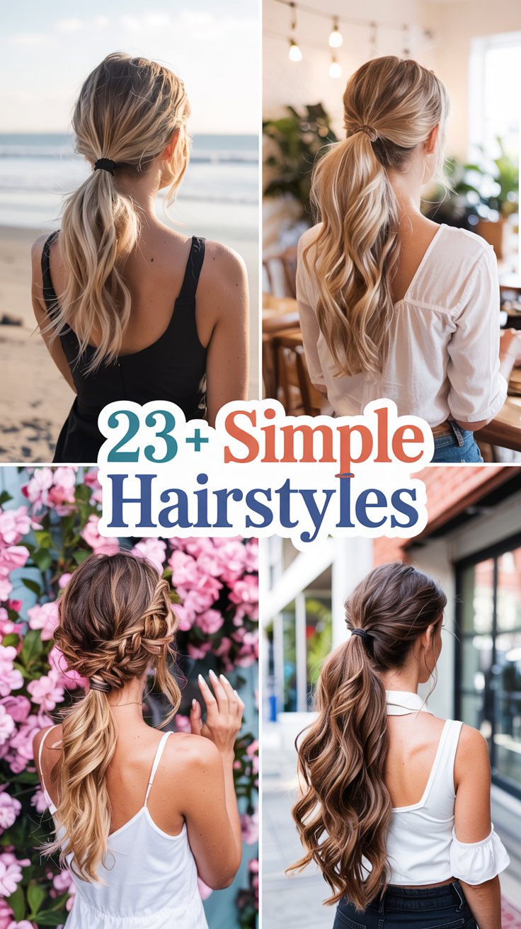 23+ Simple Hairstyles That Are Easy, Quick & Stylish