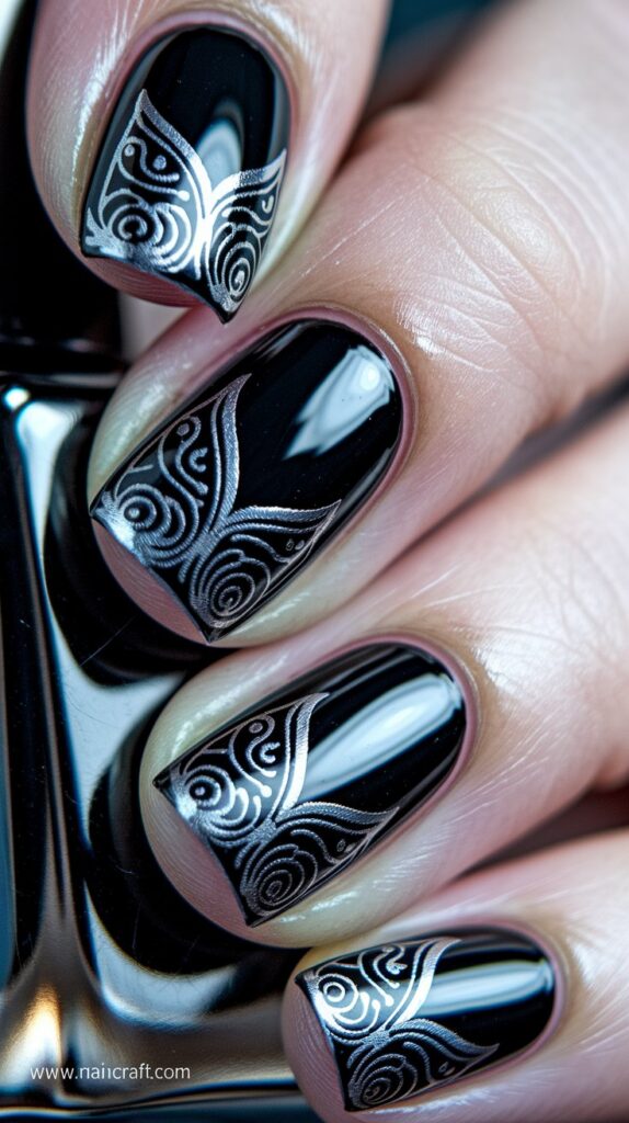 Black Nails Inspiration - 35+ Bold & Beautiful Black Nails Ideas You’ll Love in 2025