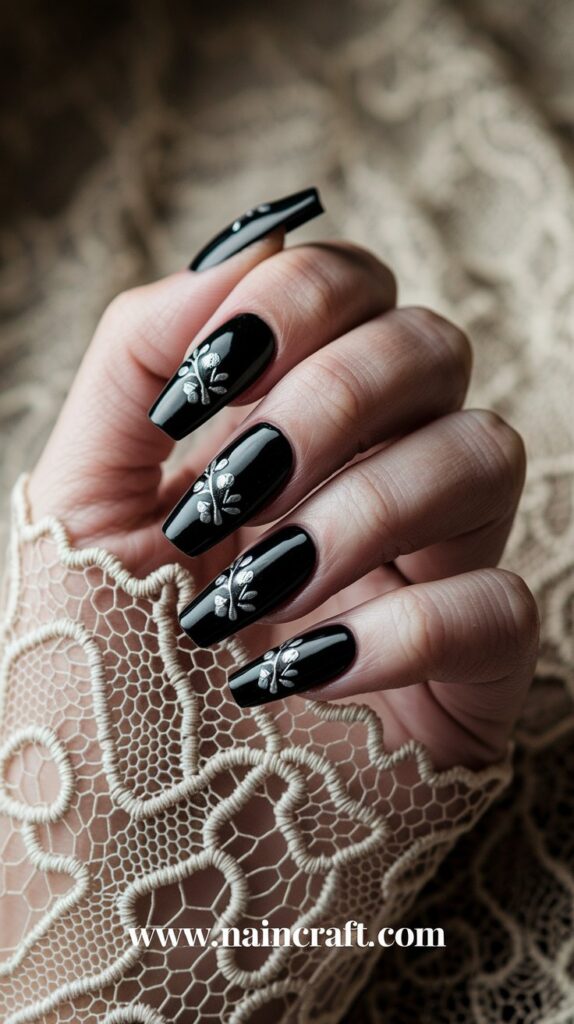 Black Nails Inspiration - 35+ Bold & Beautiful Black Nails Ideas You’ll Love in 2025