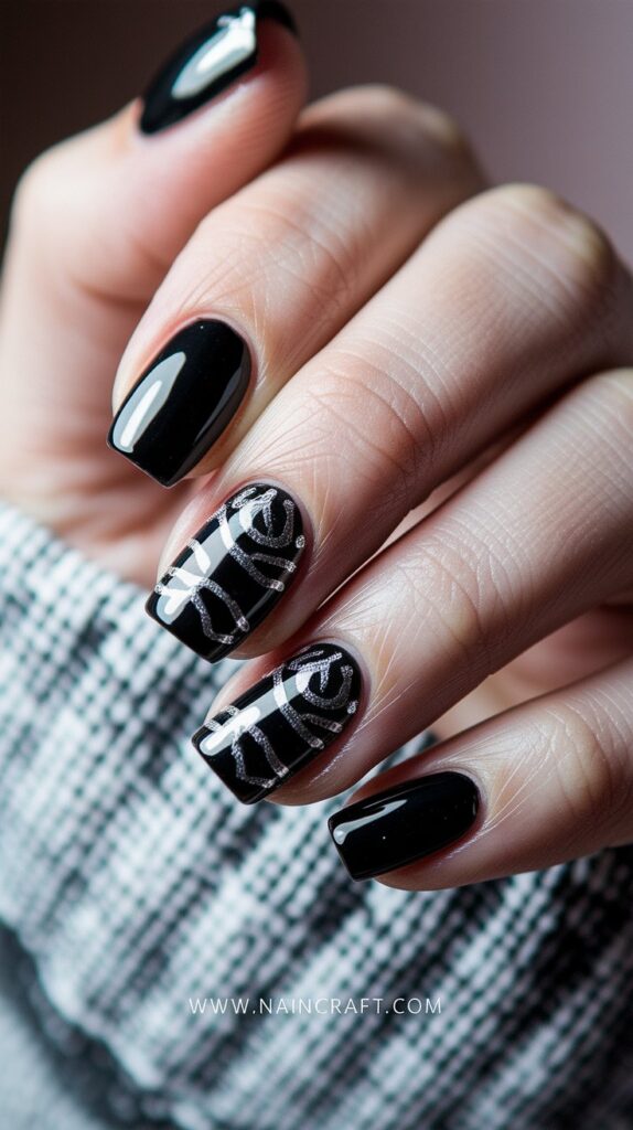Black Nails Inspiration - 35+ Bold & Beautiful Black Nails Ideas You’ll Love in 2025