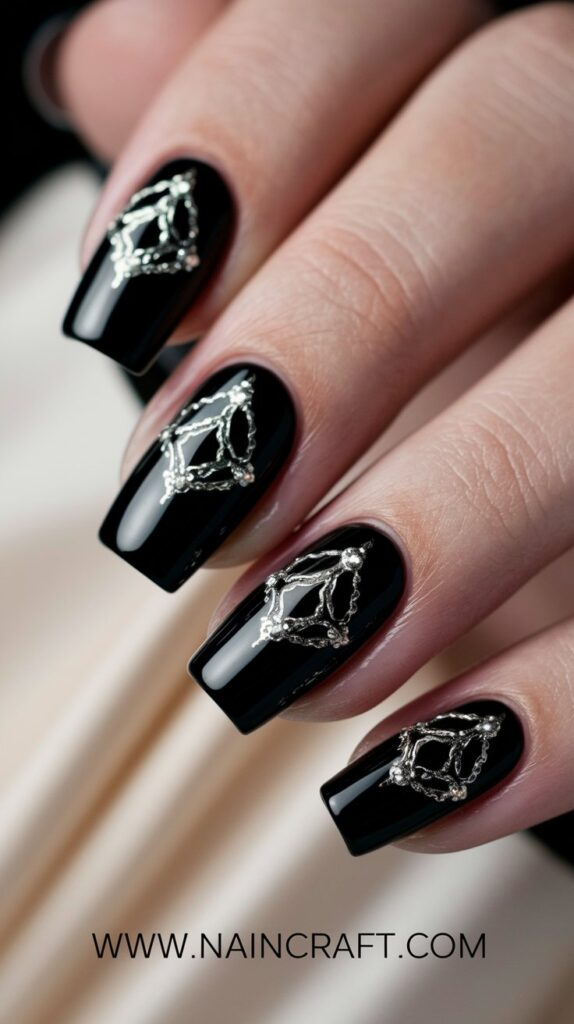 Black Nails Inspiration - 35+ Bold & Beautiful Black Nails Ideas You’ll Love in 2025