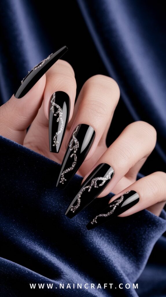 Black Nails Inspiration - 35+ Bold & Beautiful Black Nails Ideas You’ll Love in 2025