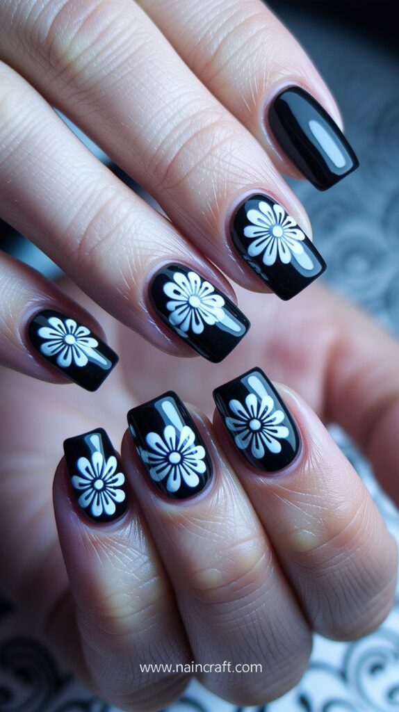 Black Nails Inspiration - 35+ Bold & Beautiful Black Nails Ideas You’ll Love in 2025