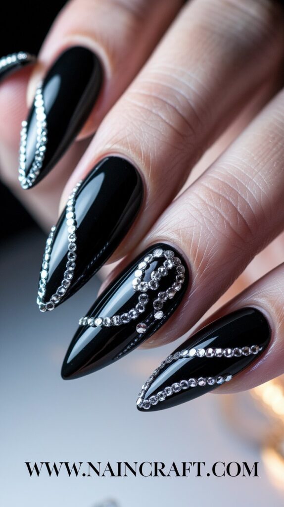 Black Nails Inspiration - 35+ Bold & Beautiful Black Nails Ideas You’ll Love in 2025