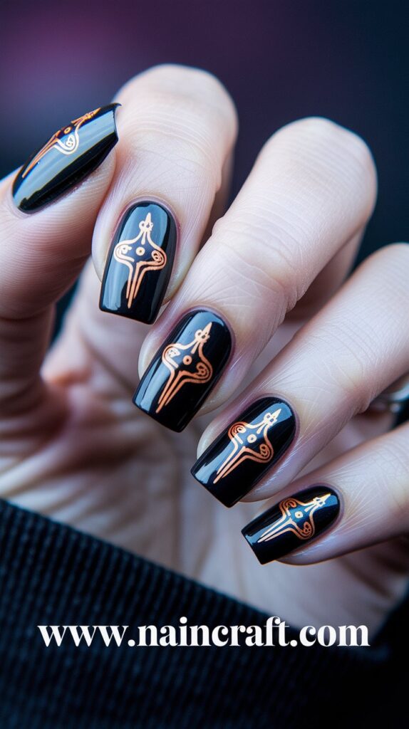 Black Nails Inspiration - 35+ Bold & Beautiful Black Nails Ideas You’ll Love in 2025