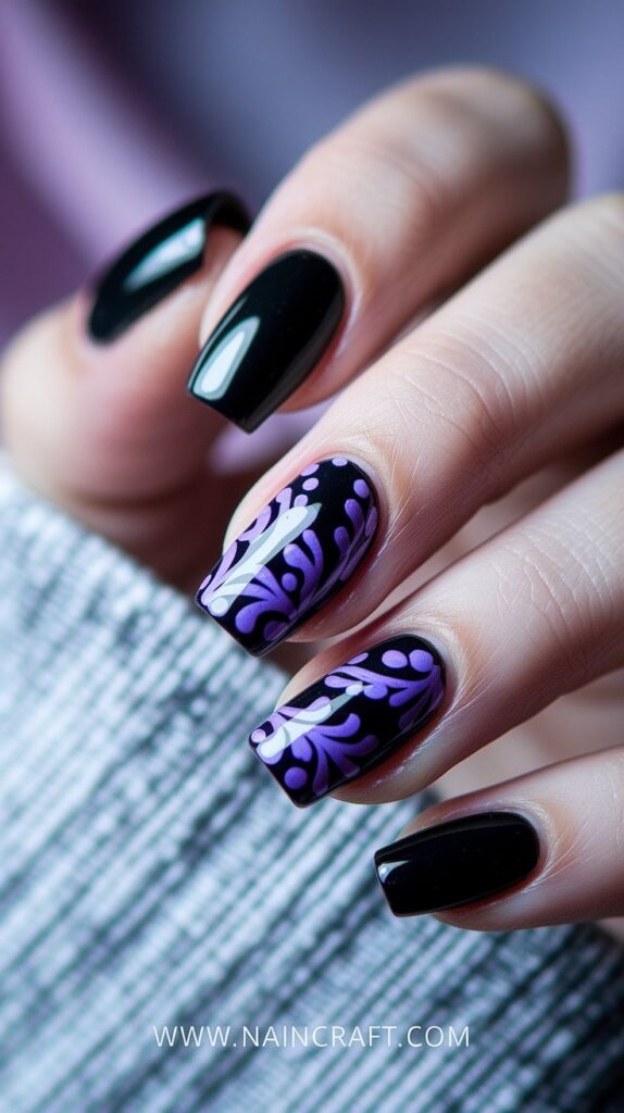 Black Nails Inspiration - 35+ Bold & Beautiful Black Nails Ideas You’ll Love in 2025