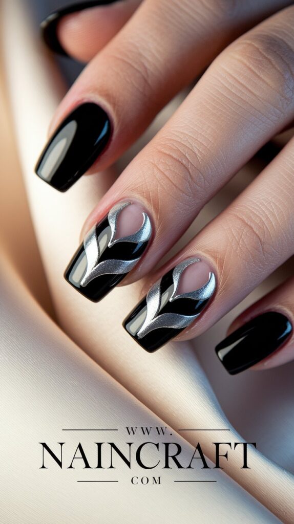 Black Nails Inspiration - 35+ Bold & Beautiful Black Nails Ideas You’ll Love in 2025