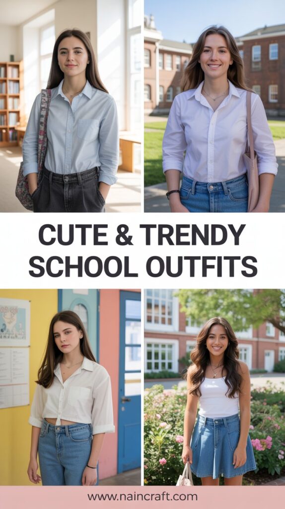 29+ Cute and Trendy School Outfit Ideas for Girls 29+ Cute and Trendy School Outfit Ideas for Girls