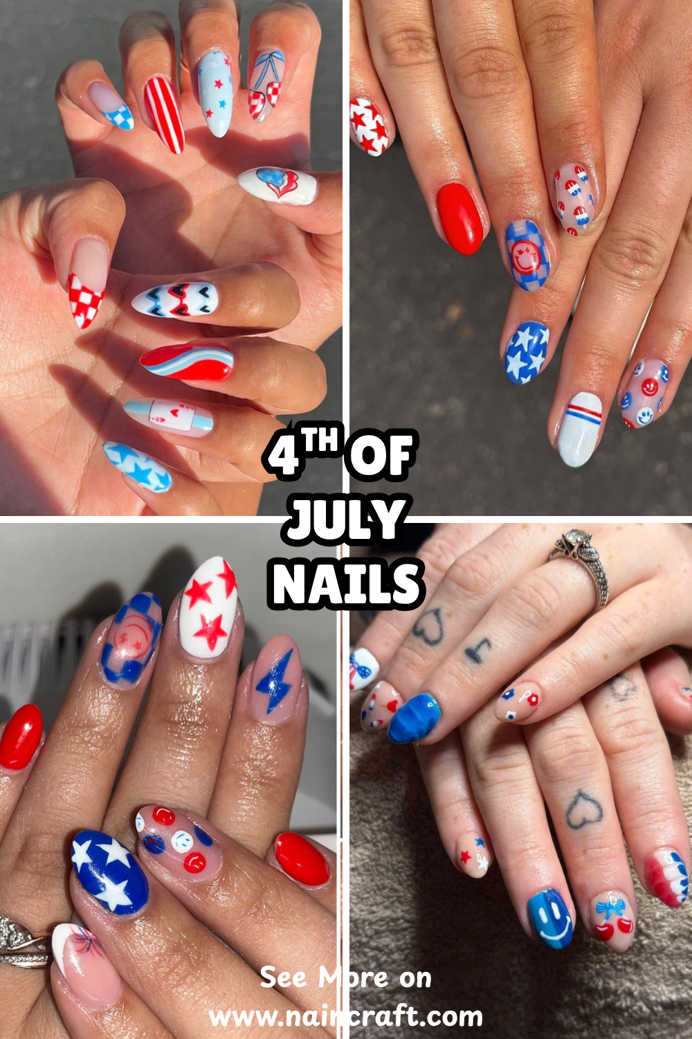 24 4th of July Nails Ideas and Fourth of July Nail Designs You Will Absolutely Love