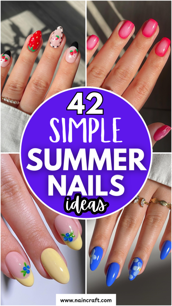 SIMPLE SUMMER NAILS (2)