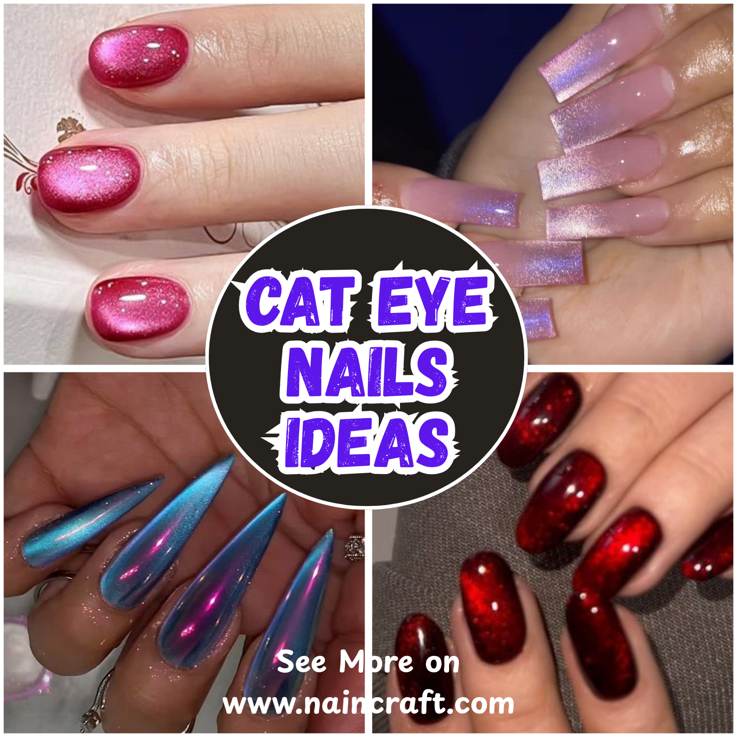 26 Cat Eye Nails And Classy Cat Eye Nail Designs That Shines Like The Galaxy