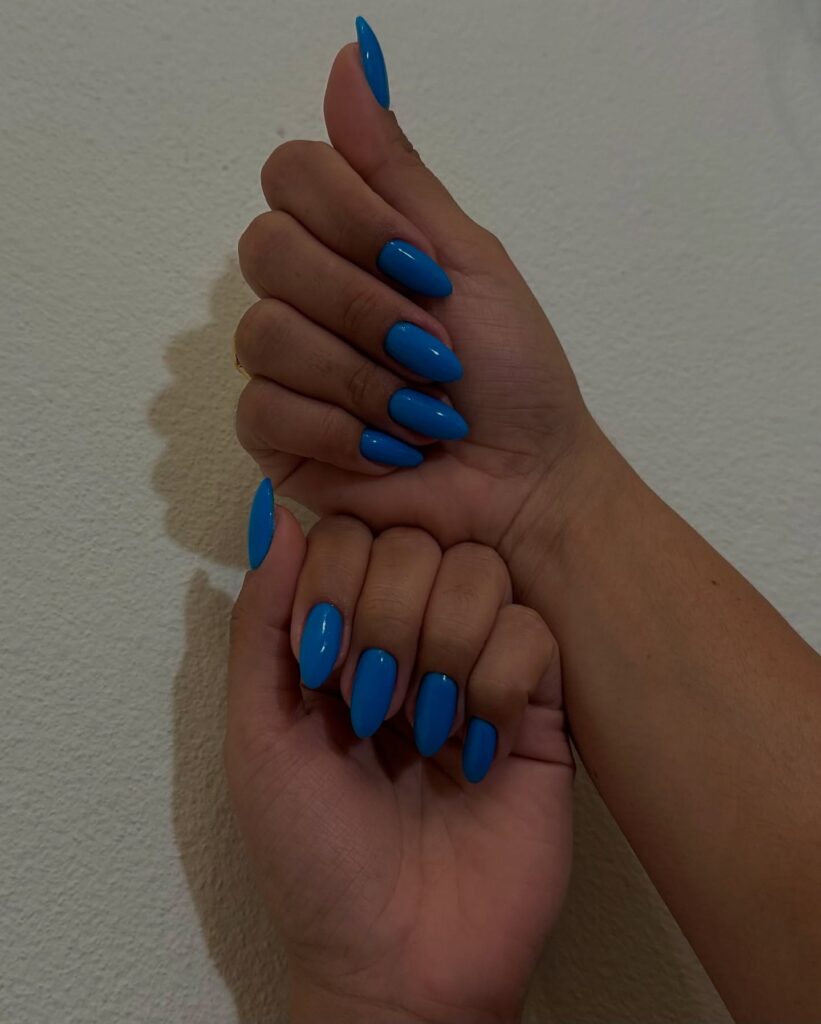 Bold Violet Petal French Tips