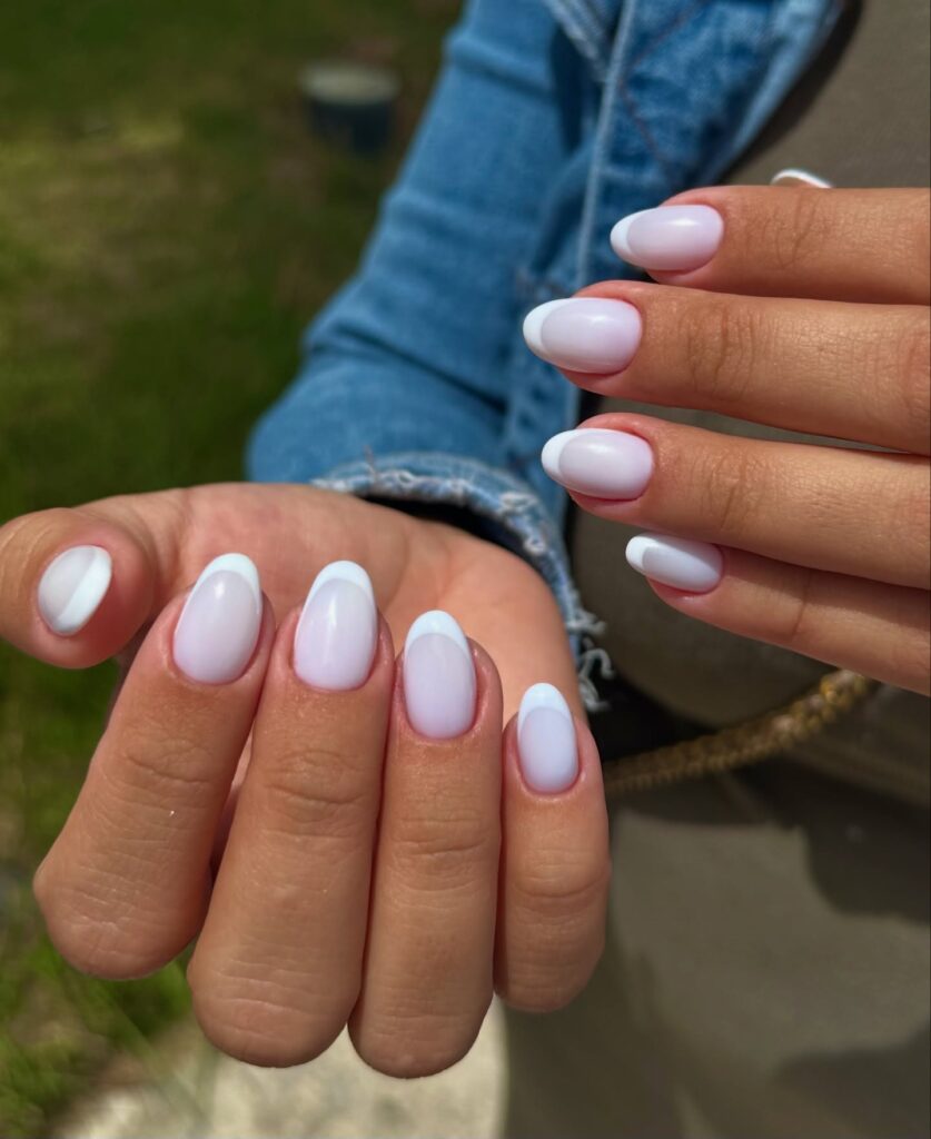 Classic White French Tips