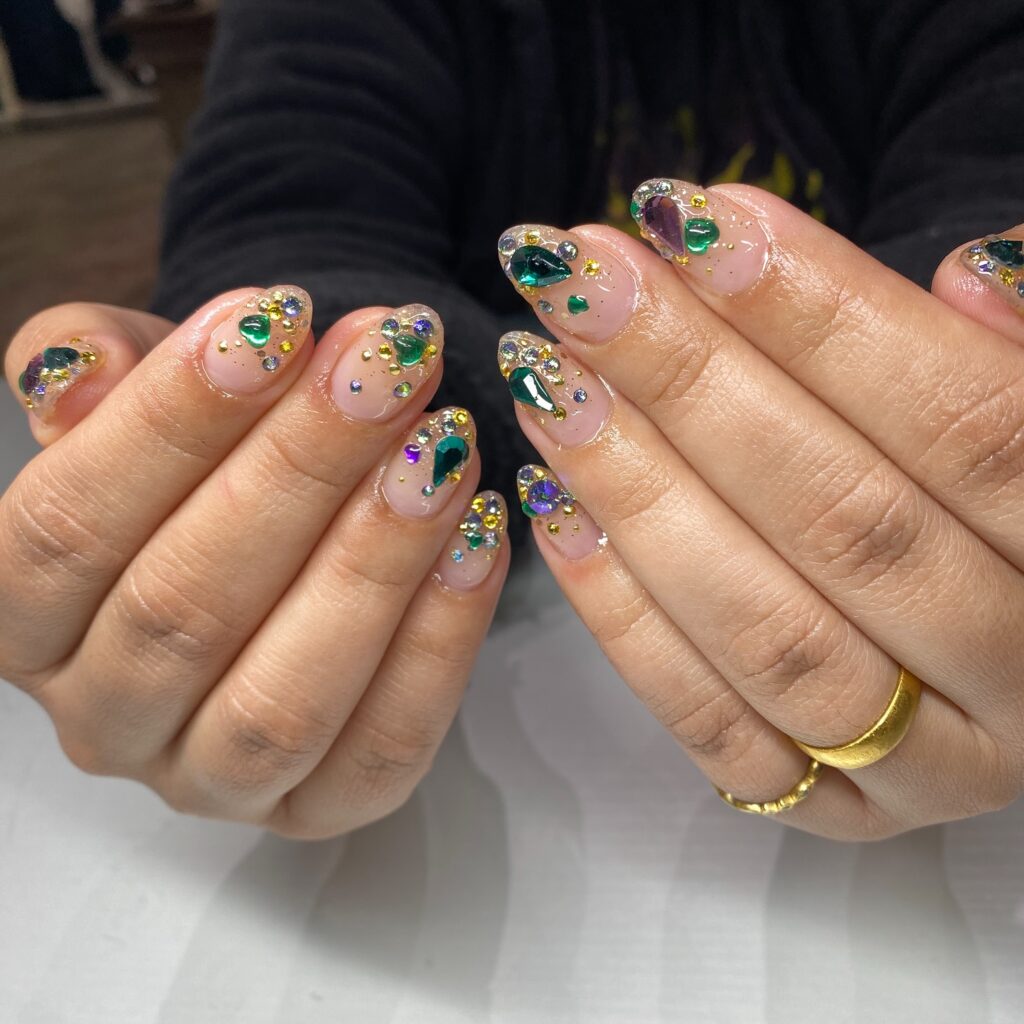 Emerald Jewel Nails