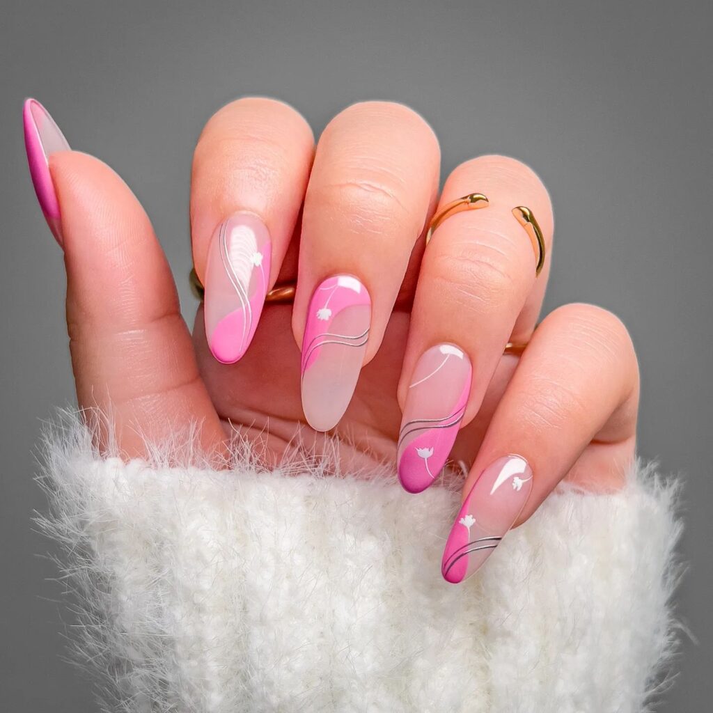 Pink Petal Swirls