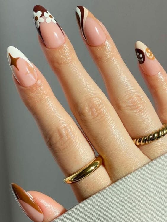 Retro Floral & Swirls