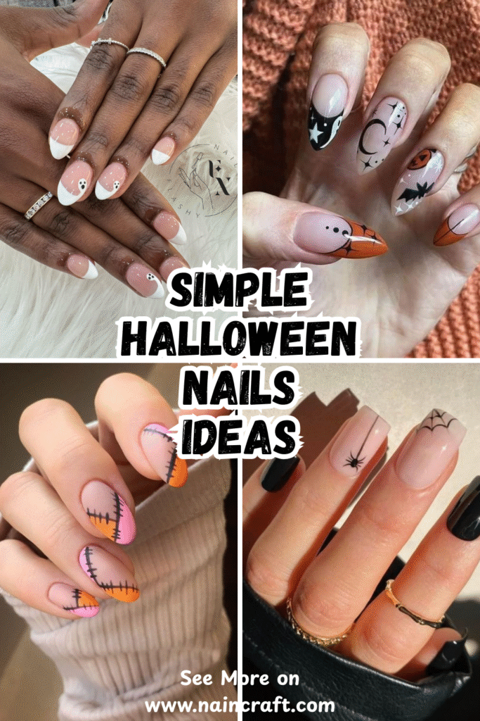 25 Simple Halloween Nails Ideas & Simple Halloween Nail Designs That Are Quick To Do