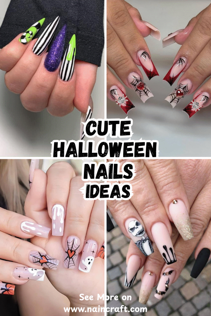 23 Best Cute Halloween Nails Ideas & Fun Cute Halloween Nail Designs For Every Style