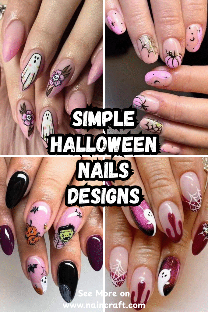 25 Simple Halloween Nails Ideas & Simple Halloween Nail Designs That Are Quick To Do