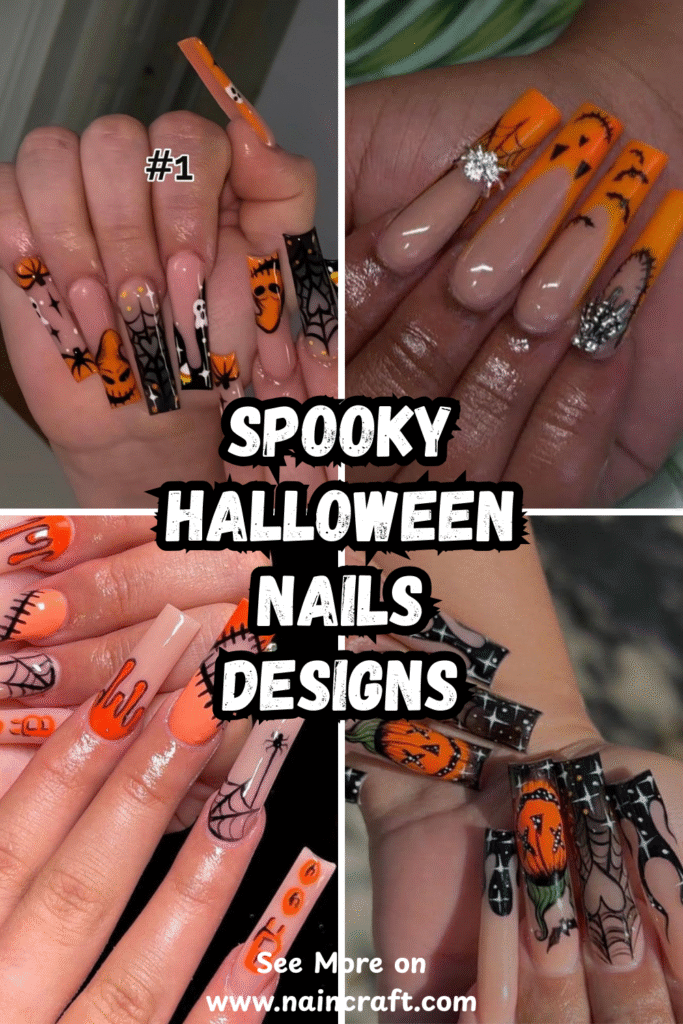 26 Scary Spooky Halloween Nails Ideas & Best Spooky Halloween Nail Designs for October 2025