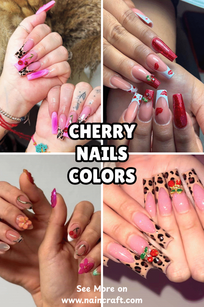 24 Cherry Nails & Beautiful Cherry Nails Design Ideas for the Perfect Look (2)