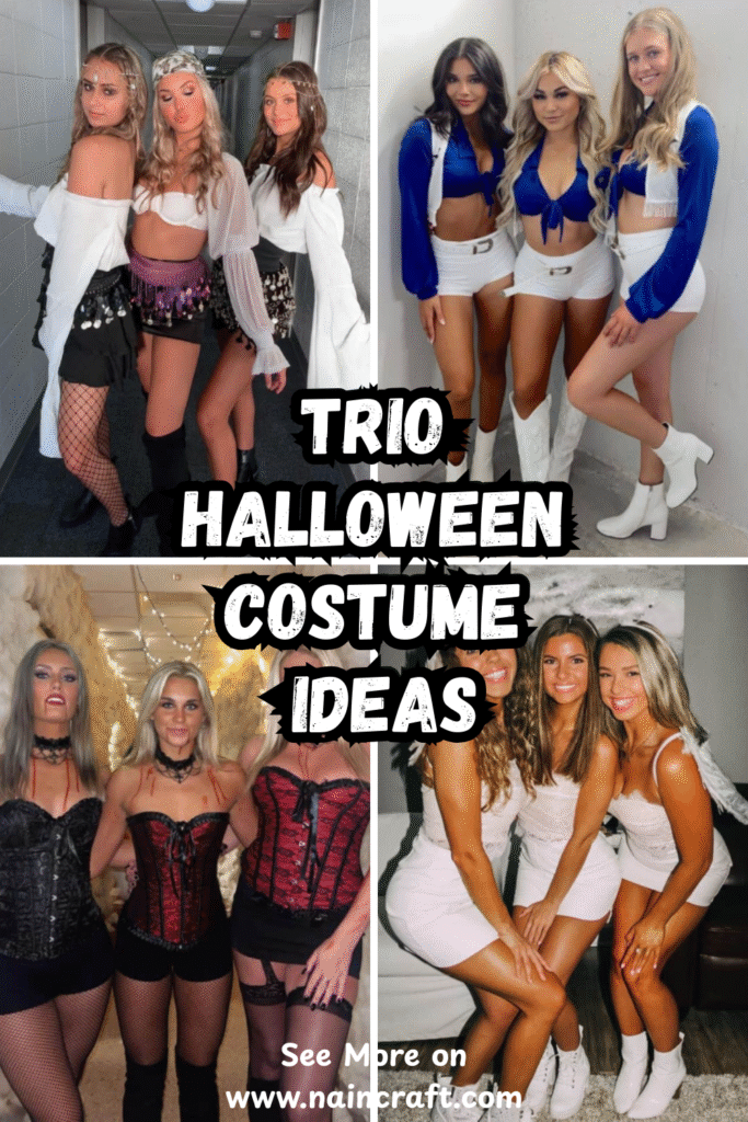 22 Trending Trio Halloween Costumes Ideas & Stylish Matching Trio Halloween Costumes That Look Amazing