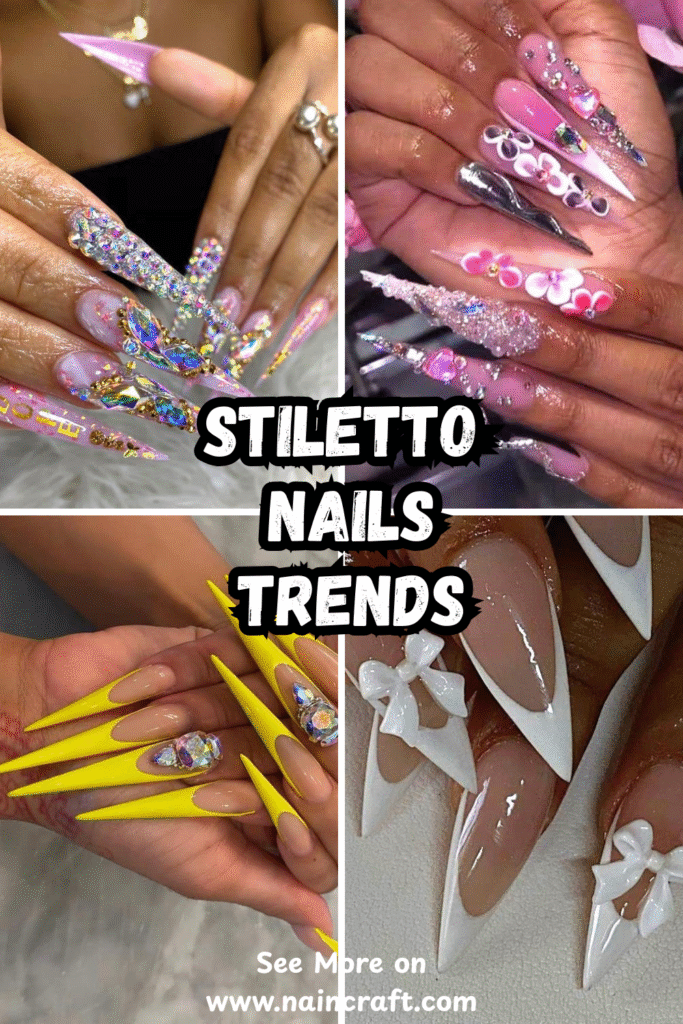 39 Stunning Stiletto Nails Ideas & Best Stiletto Nail Designs That Turn Heads Instantly