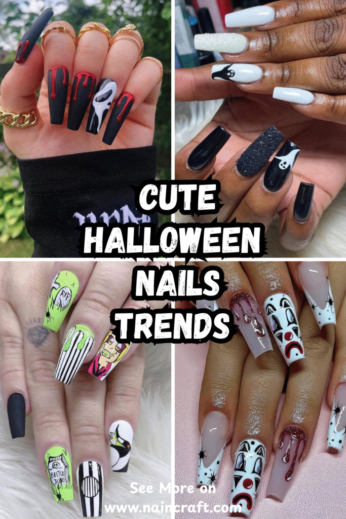 23 Best Cute Halloween Nails Ideas & Fun Cute Halloween Nail Designs For Every Style