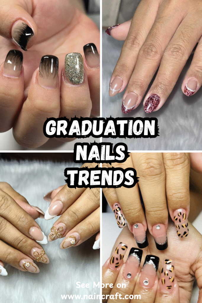 27 Best Graduation Nails Ideas & Creative Graduation Nail Designs For Graduation Day