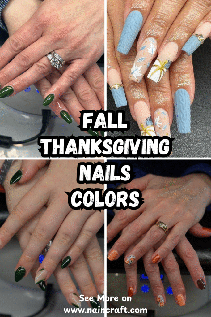 24 Cozy Fall Thanksgiving Nails Ideas & Best Fall Thanksgiving Nail Designs To Try This Year