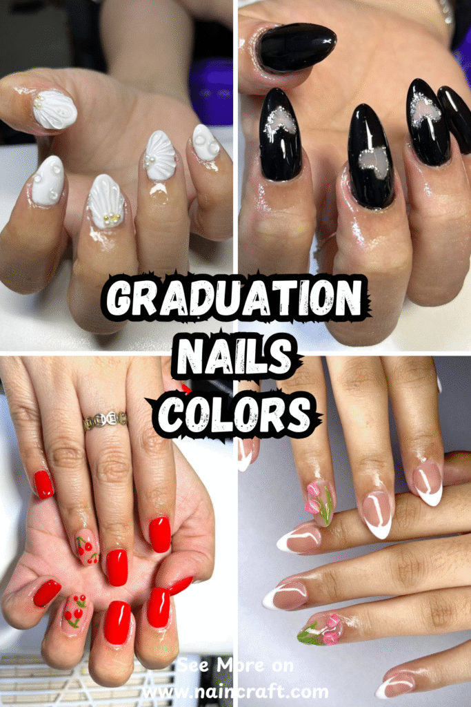 27 Best Graduation Nails Ideas & Creative Graduation Nail Designs For Graduation Day