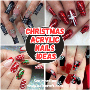 18 Stunning Christmas Acrylic Nails Ideas & Trendy Christmas Nail Acrylic Designs For The Holiday Season