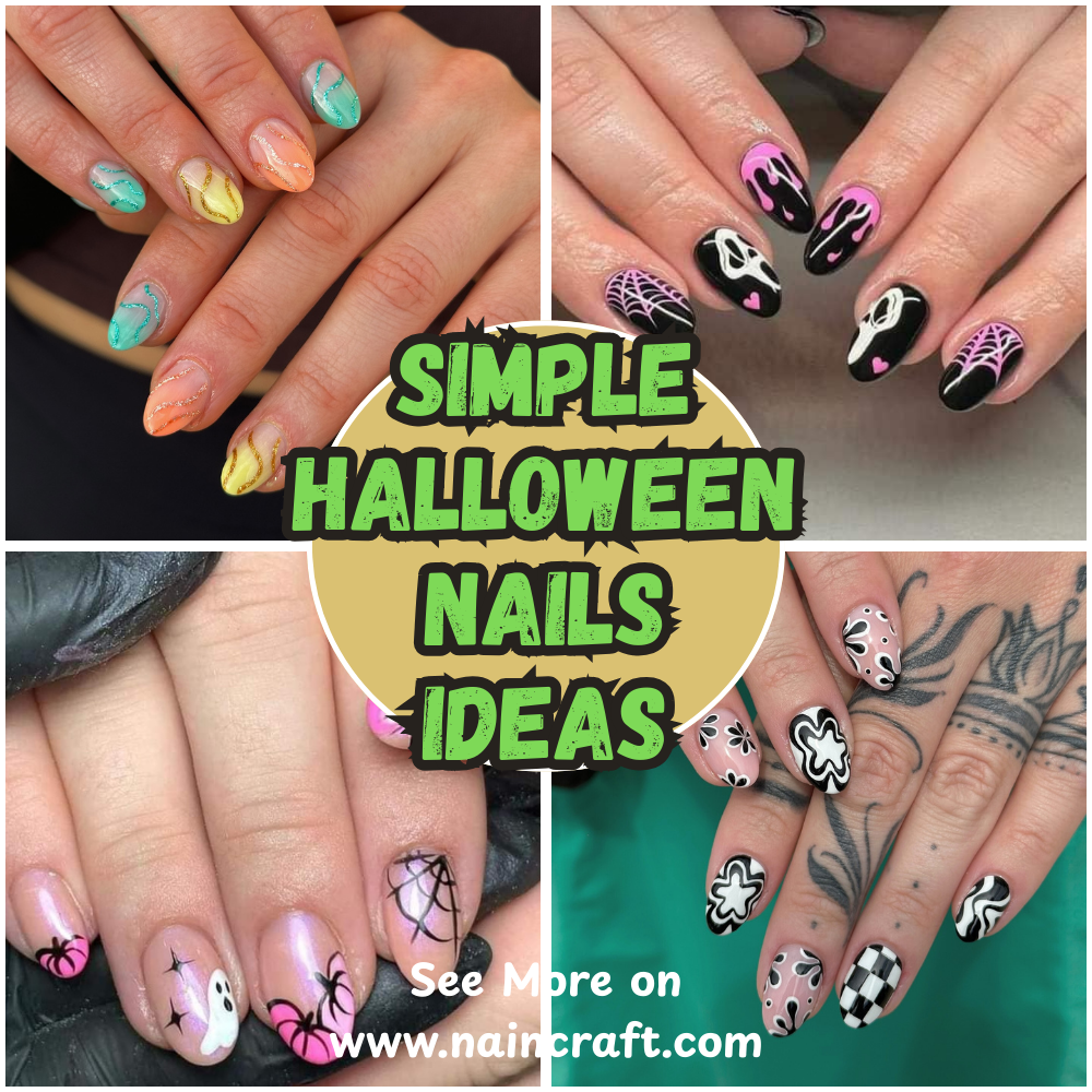 25 Simple Halloween Nails Ideas & Simple Halloween Nail Designs That Are Quick To Do