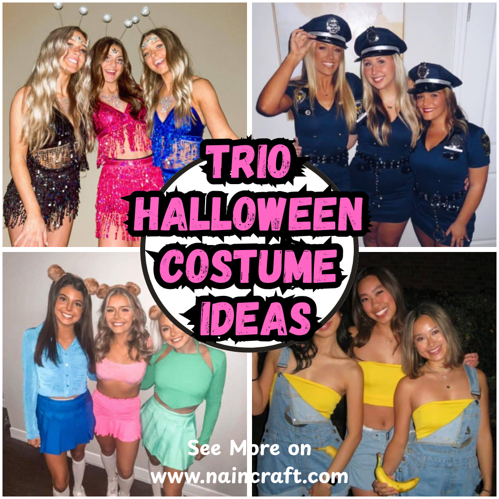 22 Trending Trio Halloween Costumes Ideas & Stylish Matching Trio Halloween Costumes That Look Amazing