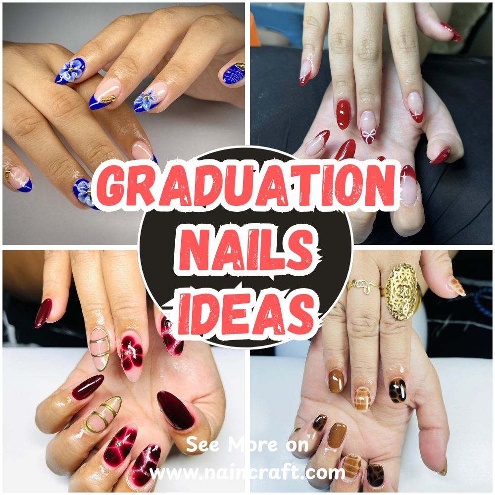 27 Best Graduation Nails Ideas & Creative Graduation Nail Designs For Graduation Day