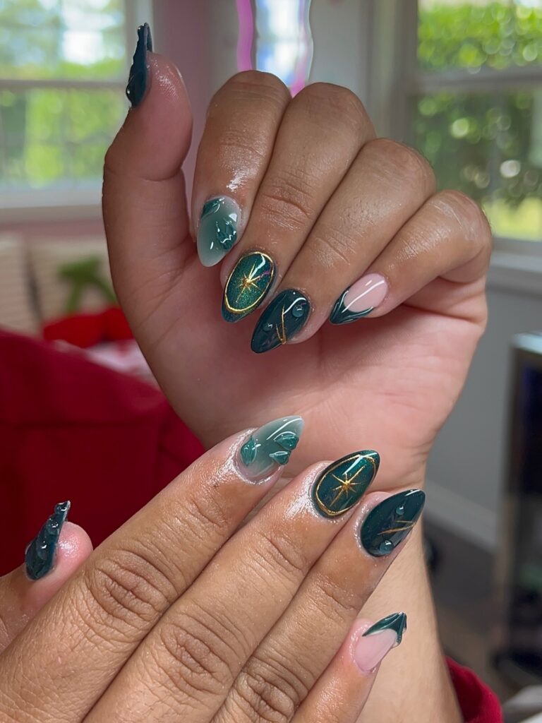 Green Star Nails Classy nails