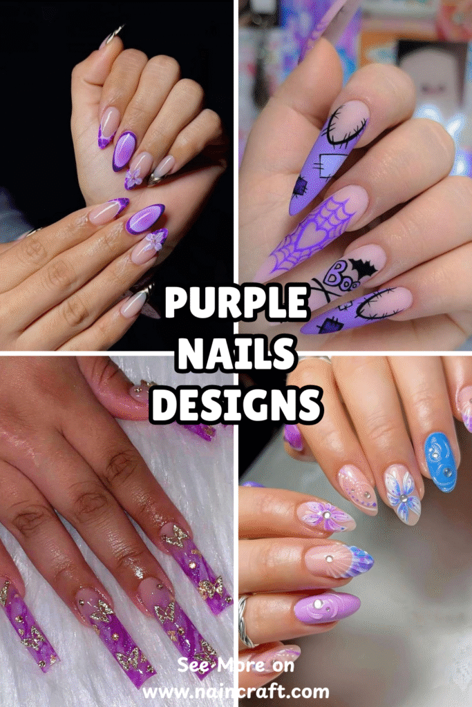25 Cozy Purple Nails Ideas & Modern Purple Nail Designs That You Can Wear Anytime