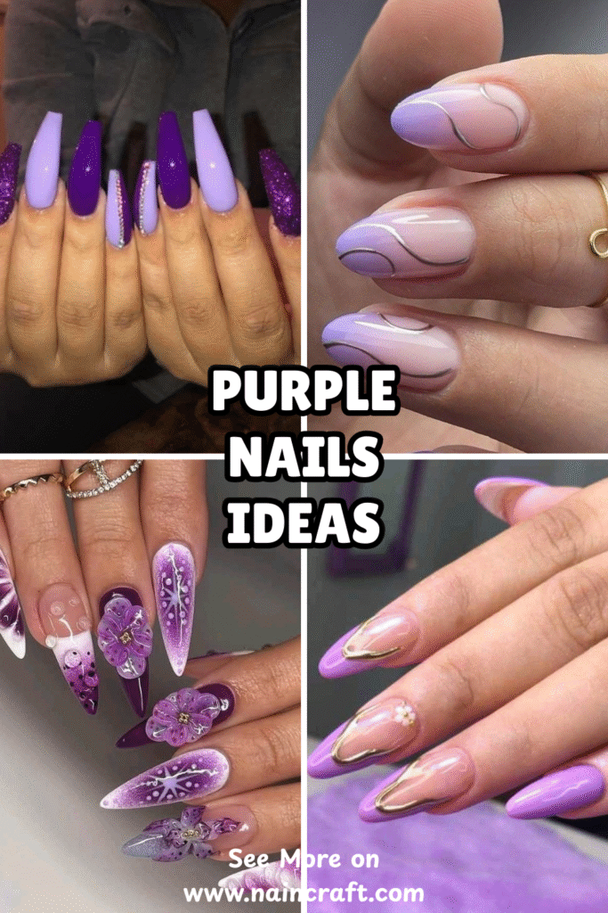 25 Cozy Purple Nails Ideas & Modern Purple Nail Designs That You Can Wear Anytime